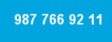 987 766 92 11 987 766 92 11